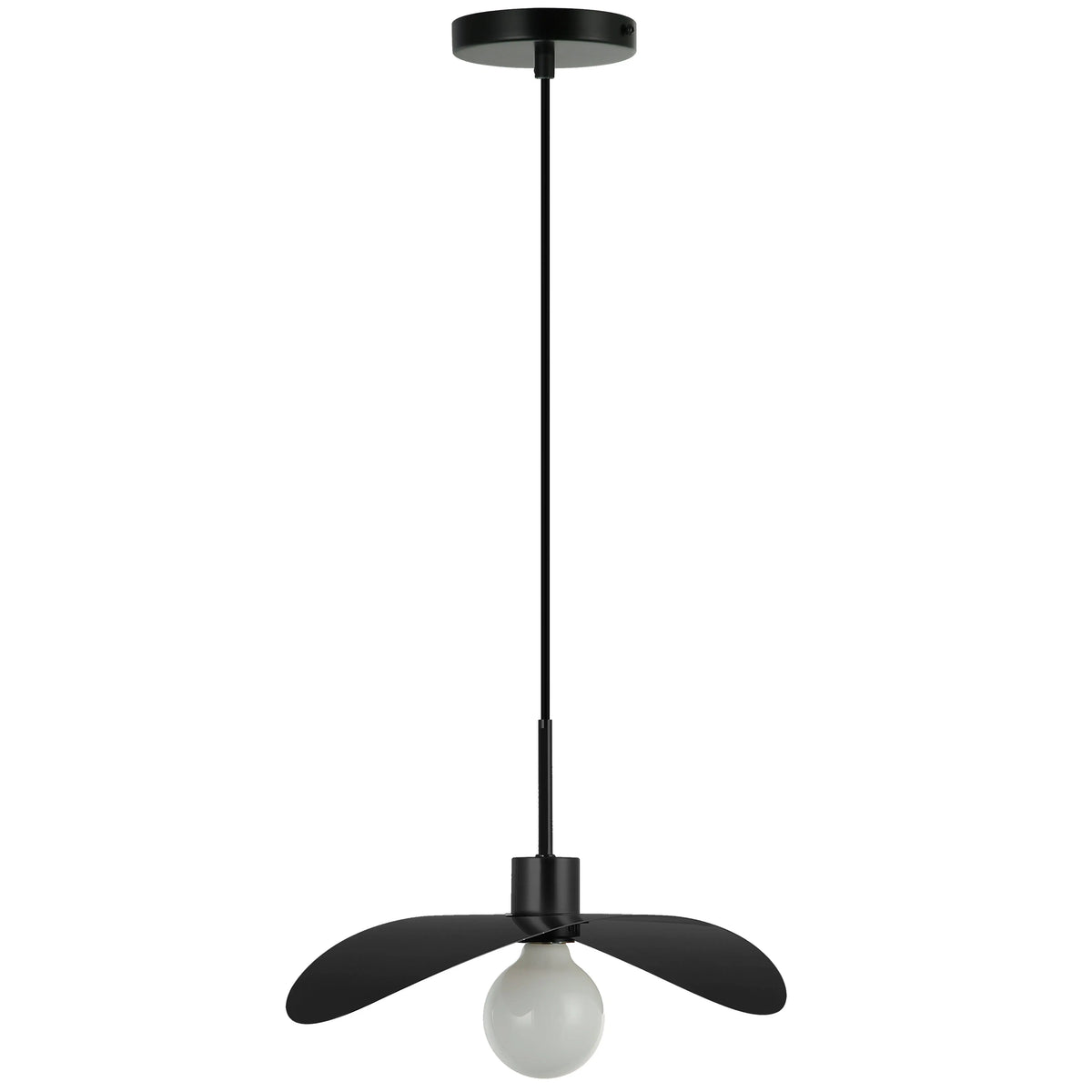 Dainolite 1 Light Matte Black Pendant