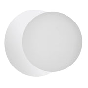 Dainolite 1 Light Matte White Incandescent Wall Sconce with White Glass Globe