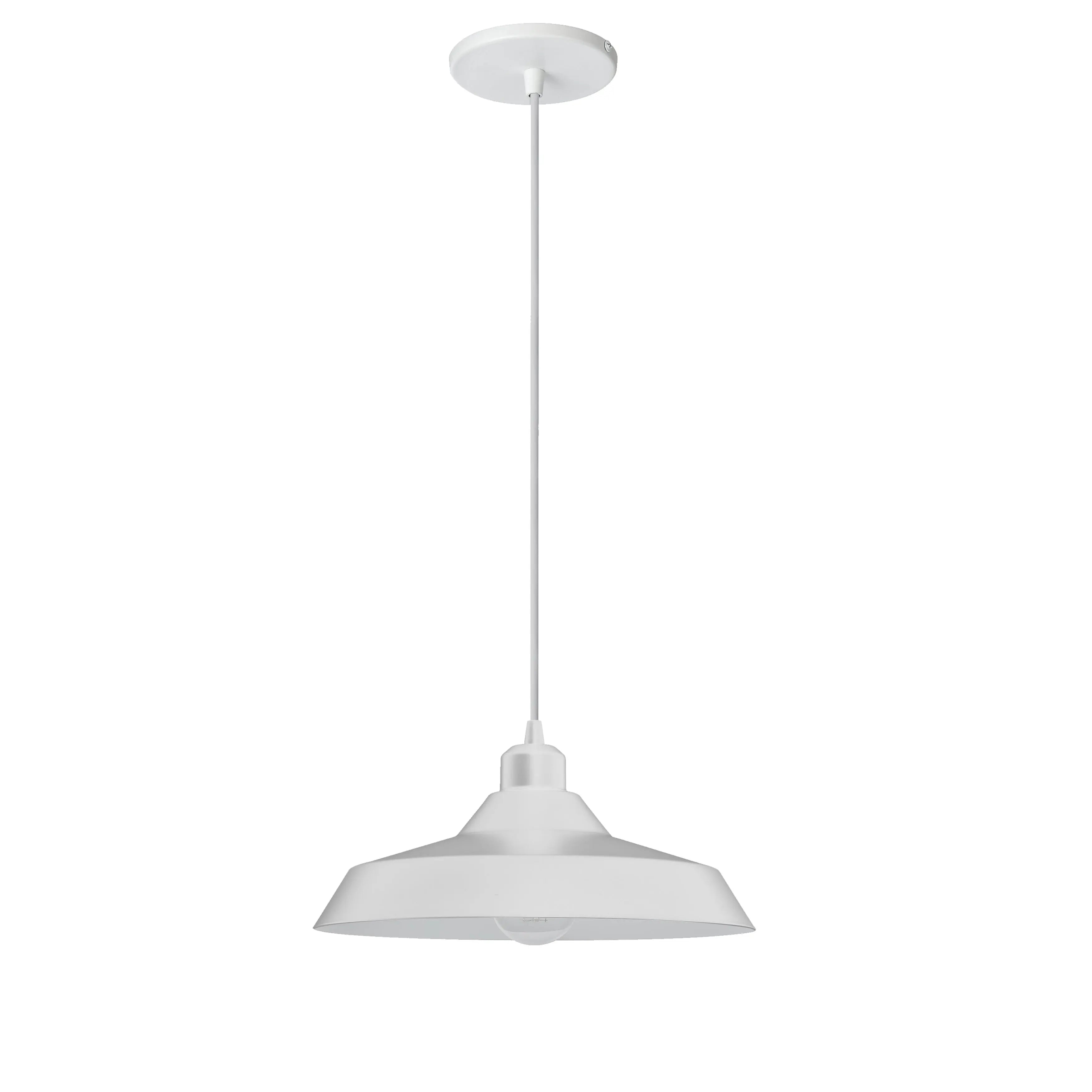 Dainolite 1 Light Matte White Pendant