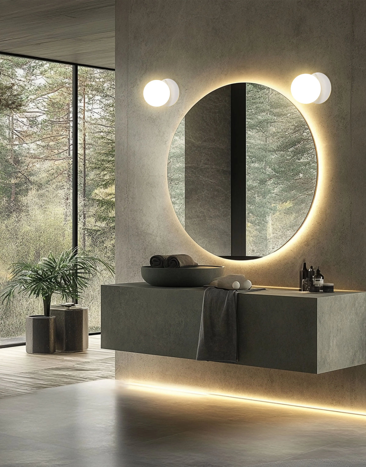 Dainolite 1 Light Matte White Wall Sconce w/ Faux Alabaster and Opal Glas