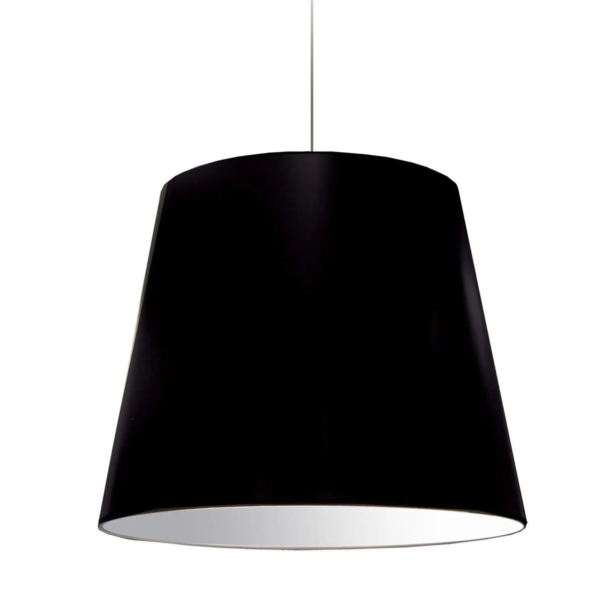 Dainolite 1 Light Oversized Drum Pendant Large Black Shade