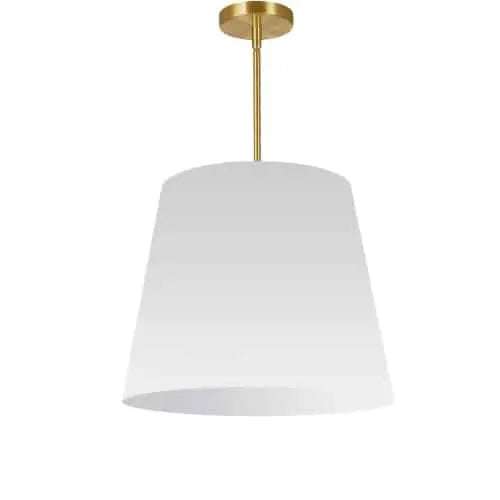Dainolite 1 Light Oversized Drum Pendant Medium White Shade
