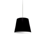 Dainolite 1 Light Oversized Drum Pendant Small Black Shade