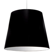 Dainolite 1 Light Oversized Drum Pendant X-Large Black Shade