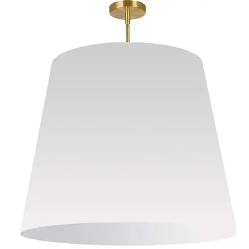 Dainolite 1 Light Oversized Drum Pendant X-Large White Shade