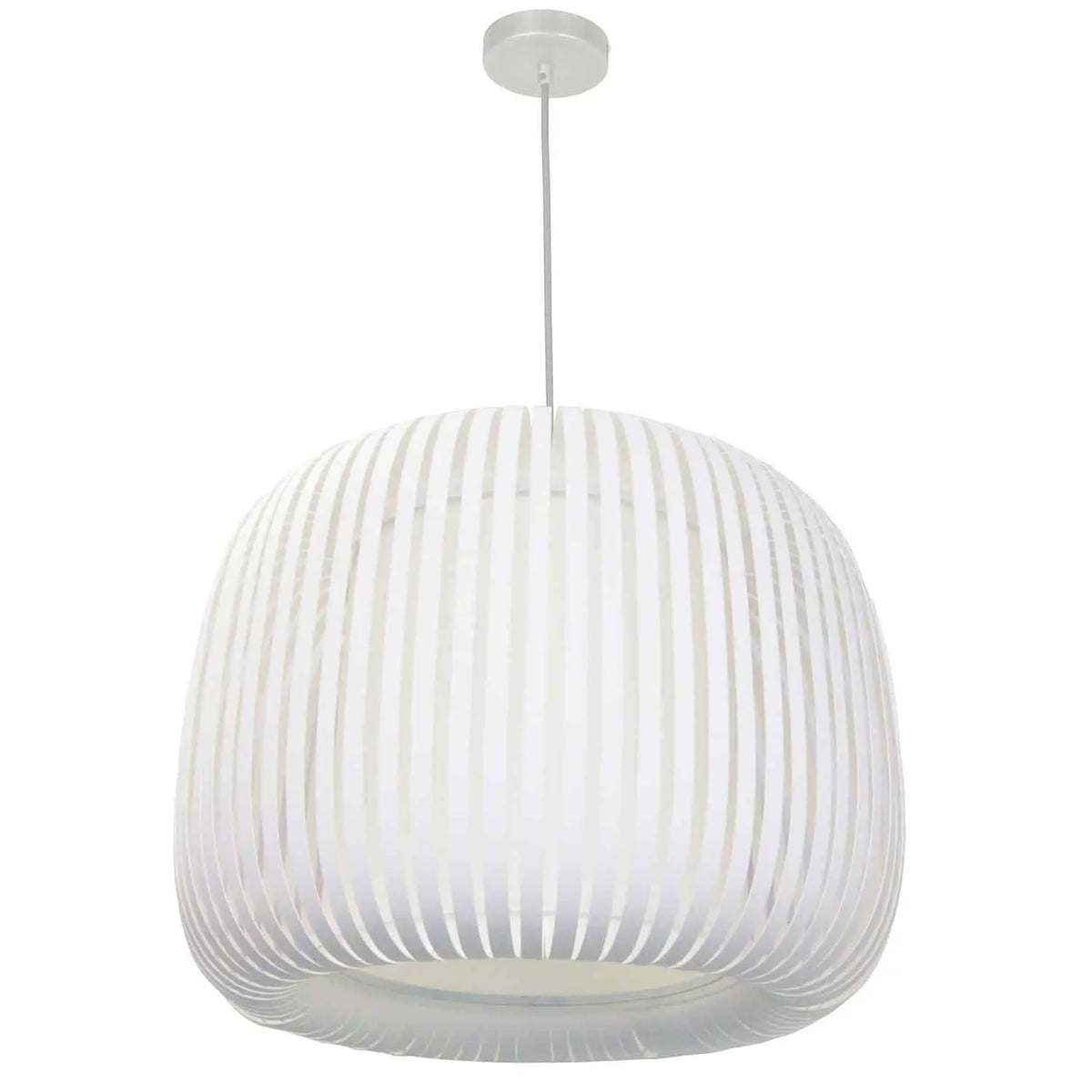 Dainolite 1 Light Pendant Slit Shade Linda White