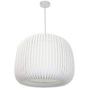 Dainolite 1 Light Pendant Slit Shade Linda White
