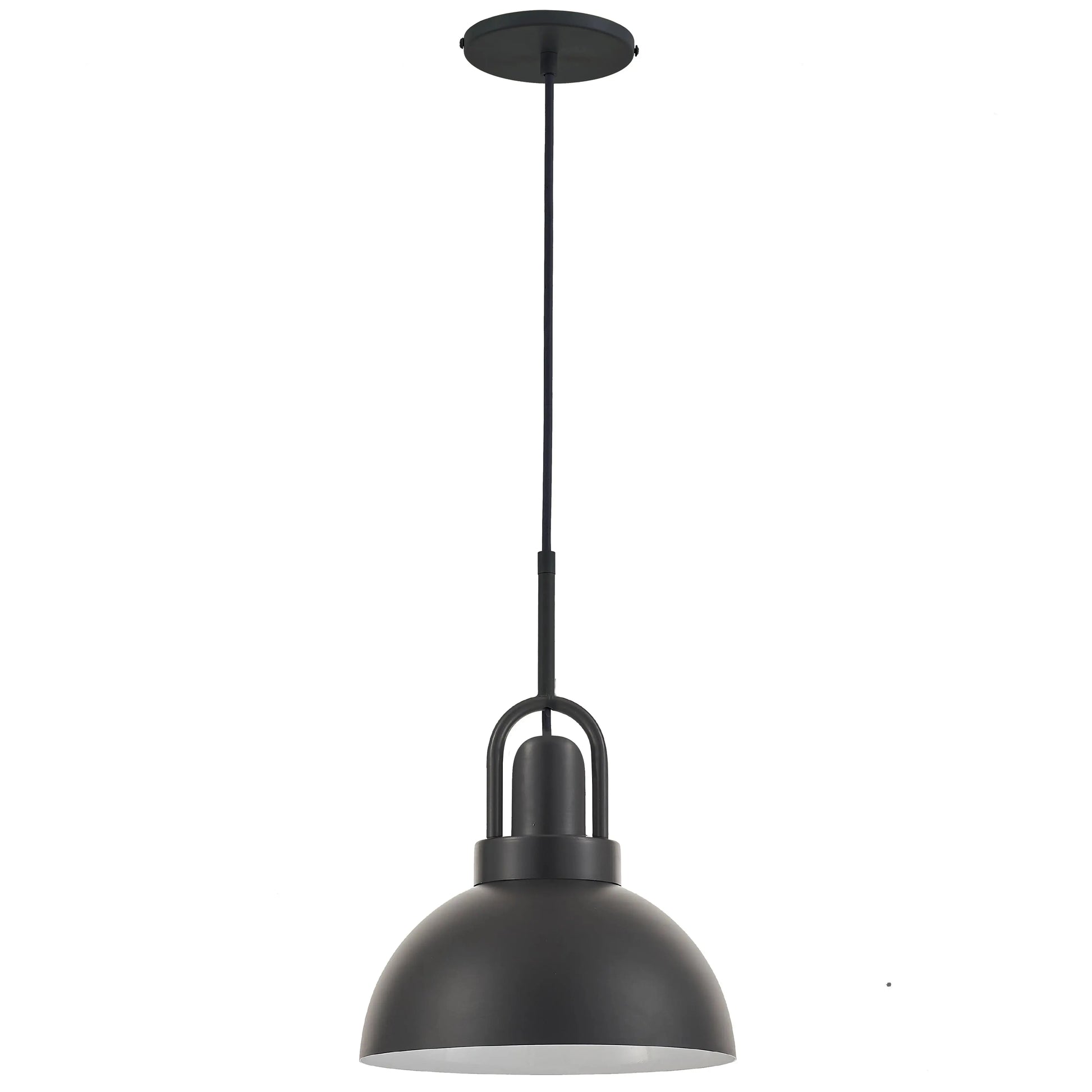 Dainolite 1 Light Pendant in Matte Black - Plumbing Market