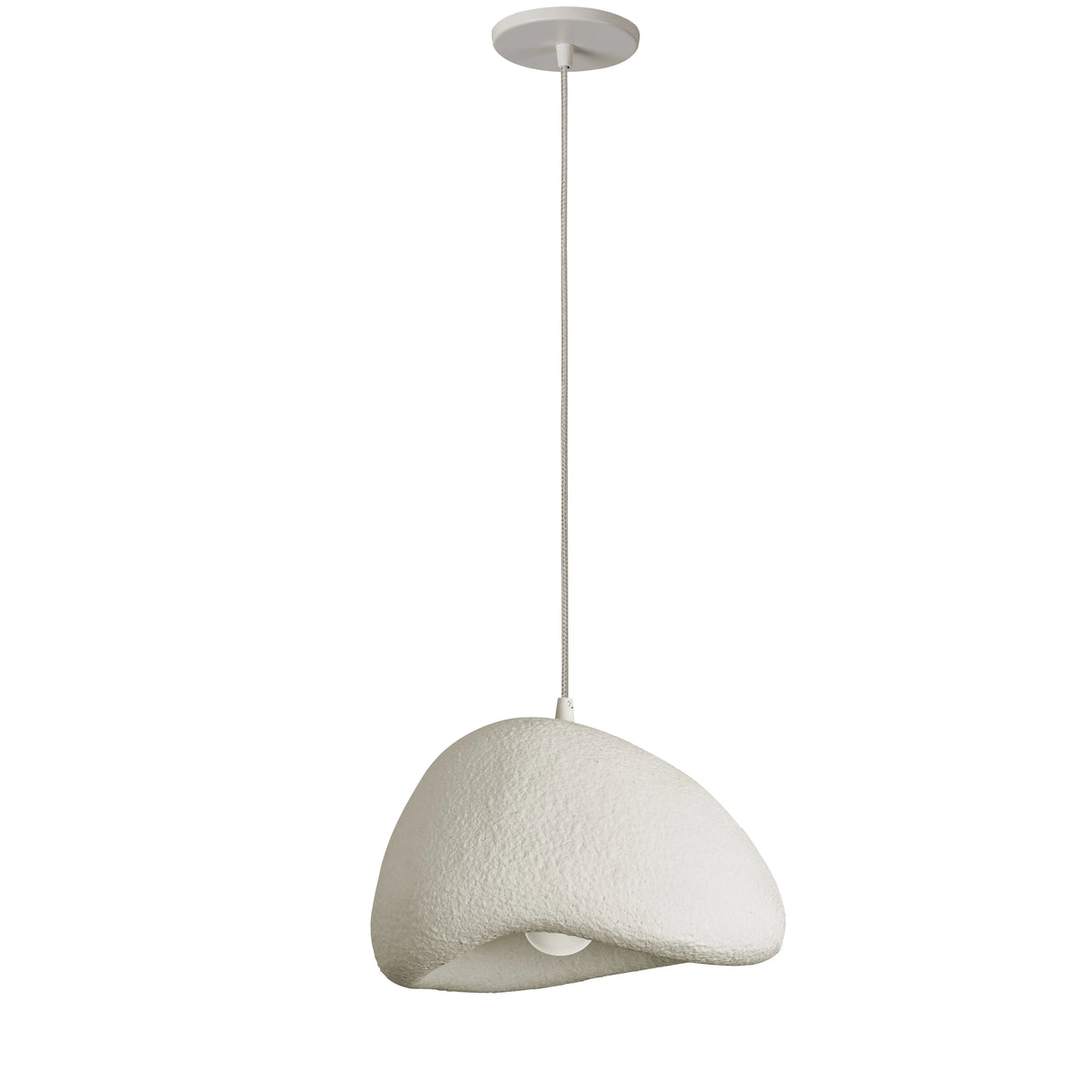 Dainolite 1 Light Pendant in Matte Linen