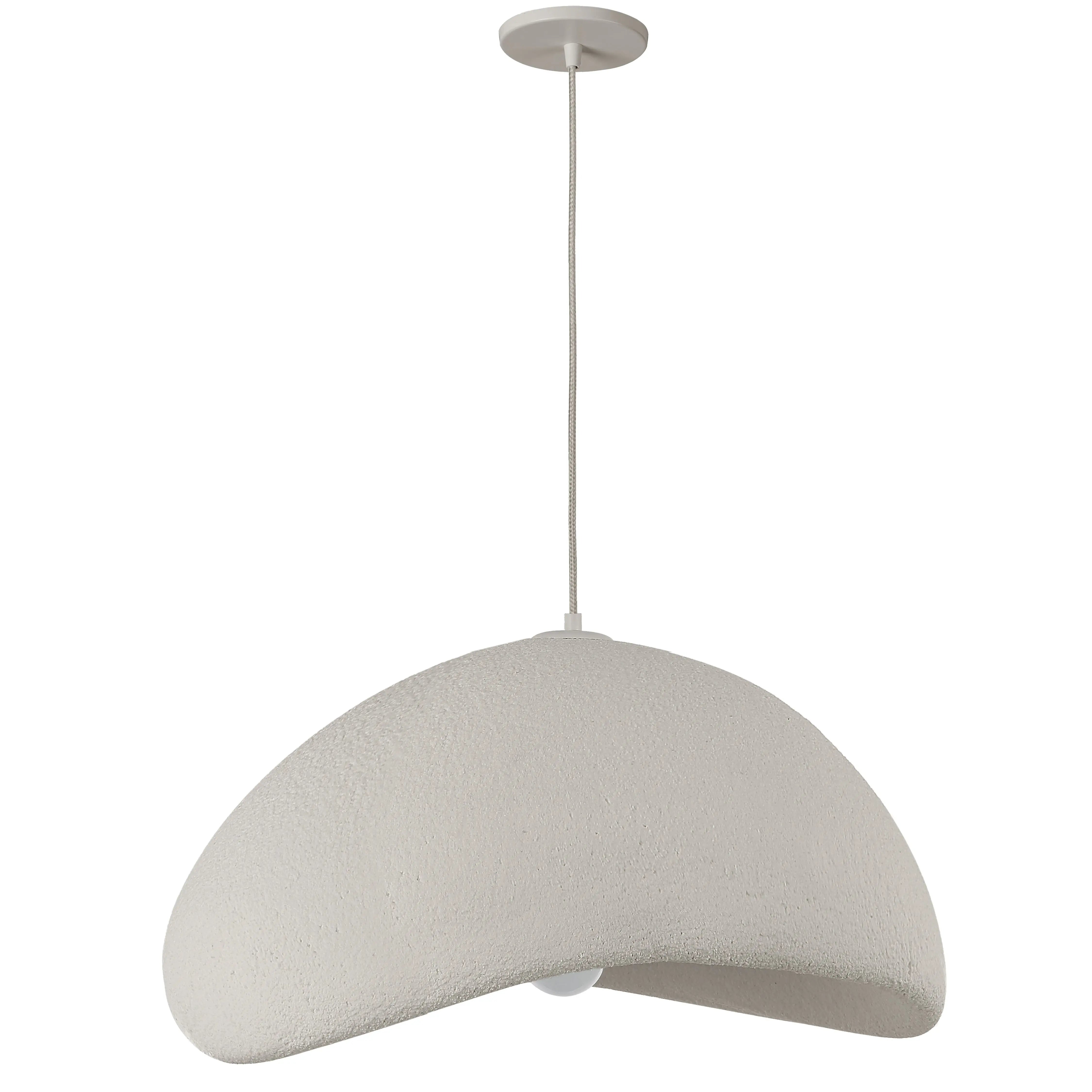 Dainolite 1 Light Pendant in Matte Linen