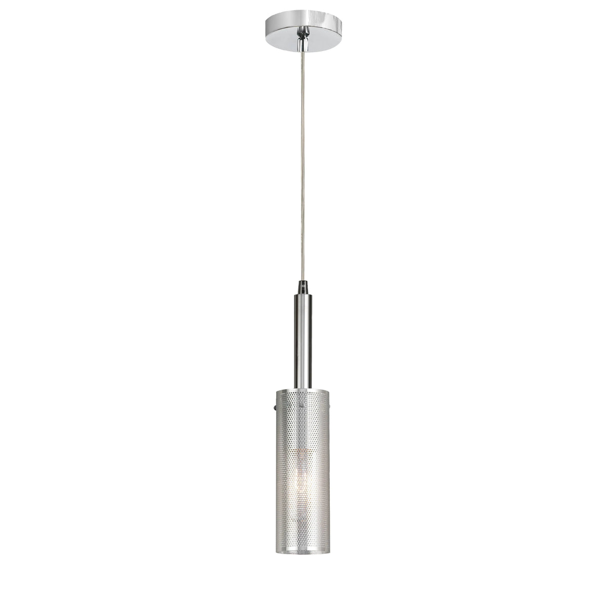 Dainolite 1 Light Pendant in Polished Chrome