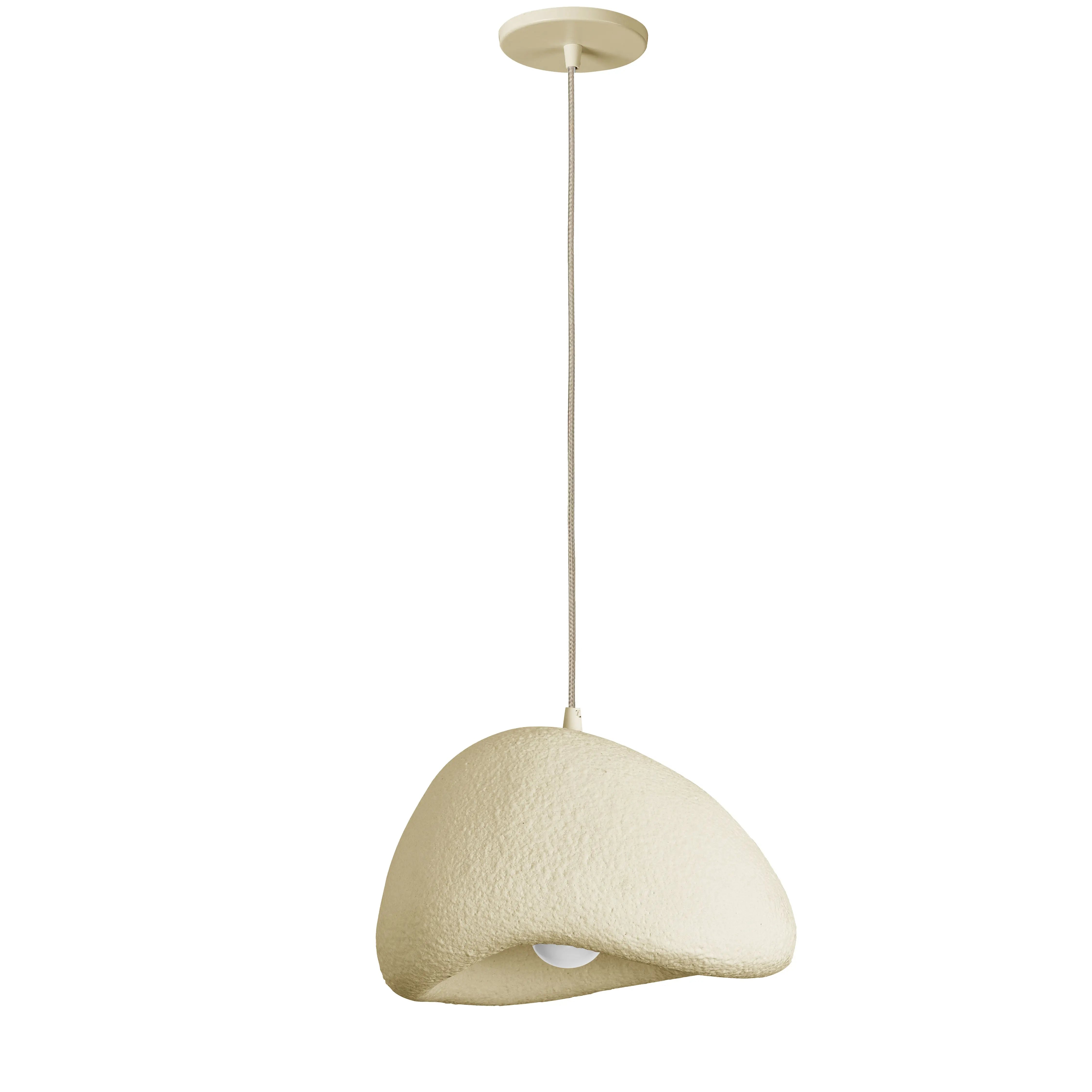Dainolite 1 Light Pendant, Matte Beige