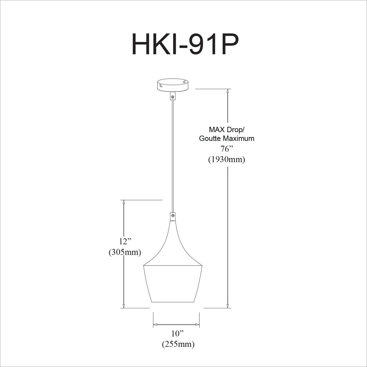 Dainolite 1 Light Pendant, Matte White / Silver