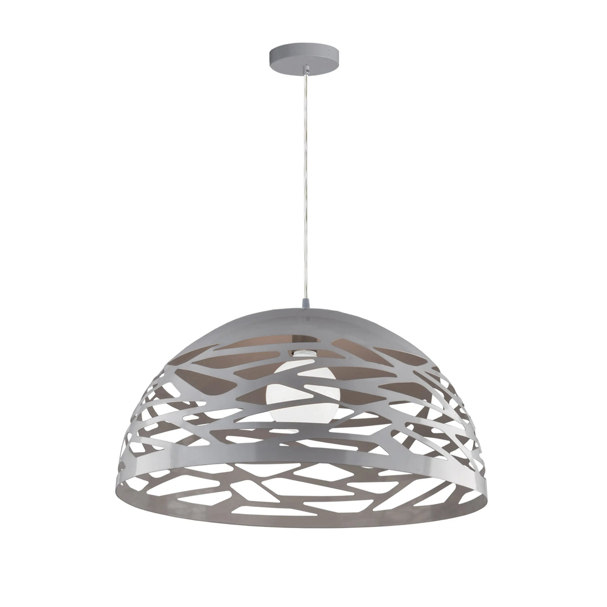Dainolite 1 Light Pendant, Millstone Finish
