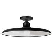 Dainolite 1 Light Semi-Flush Mount in Matte Black