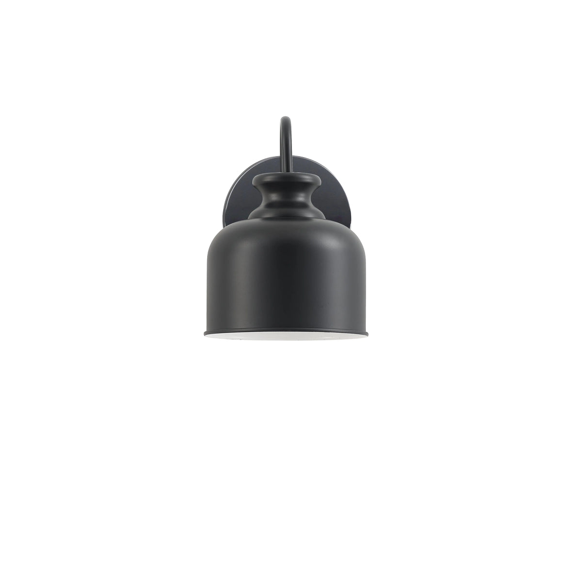 Dainolite 1 Light Wall Sconce in Matte Black