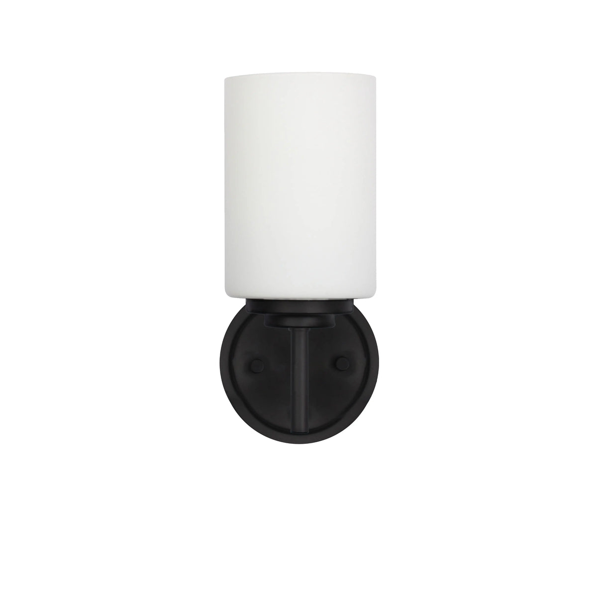 Dainolite 1 Light Wall Sconce in Matte Black