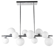 Dainolite 10 Light Horizontal Pendant, Polished Chrome Finish