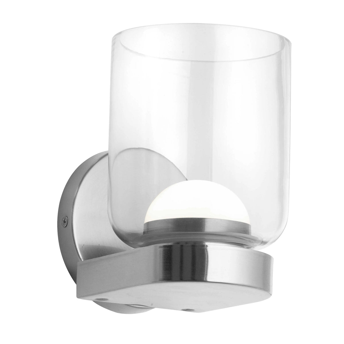 Dainolite 10W LED Nadine Wall Sconce Polished Chrome w/ Clear Glass