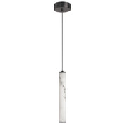 Dainolite 10W Pendant in Matte Black w/ Alabaster Diffuser