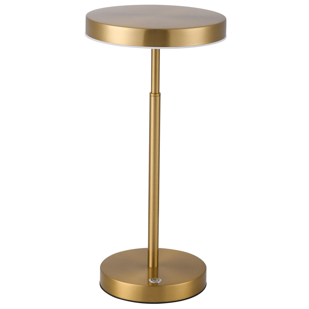 Dainolite 10W Table Lamp, Aged Brass w/ White Acrylic Diffuser