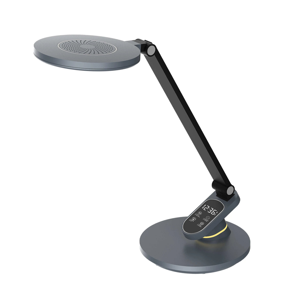 Dainolite 10W Table Lamp, Metallic Grey