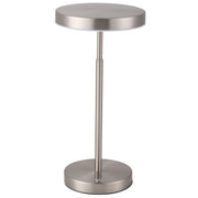 Dainolite 10W Table Lamp, Satin Nickel w/ White Acrylic Diffuser
