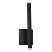 Dainolite 10W Wall Sconce, Matte Black with White Acrylic Diffuser