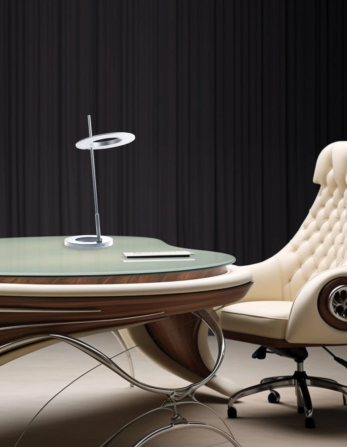 Dainolite 11W Table Lamp Silver