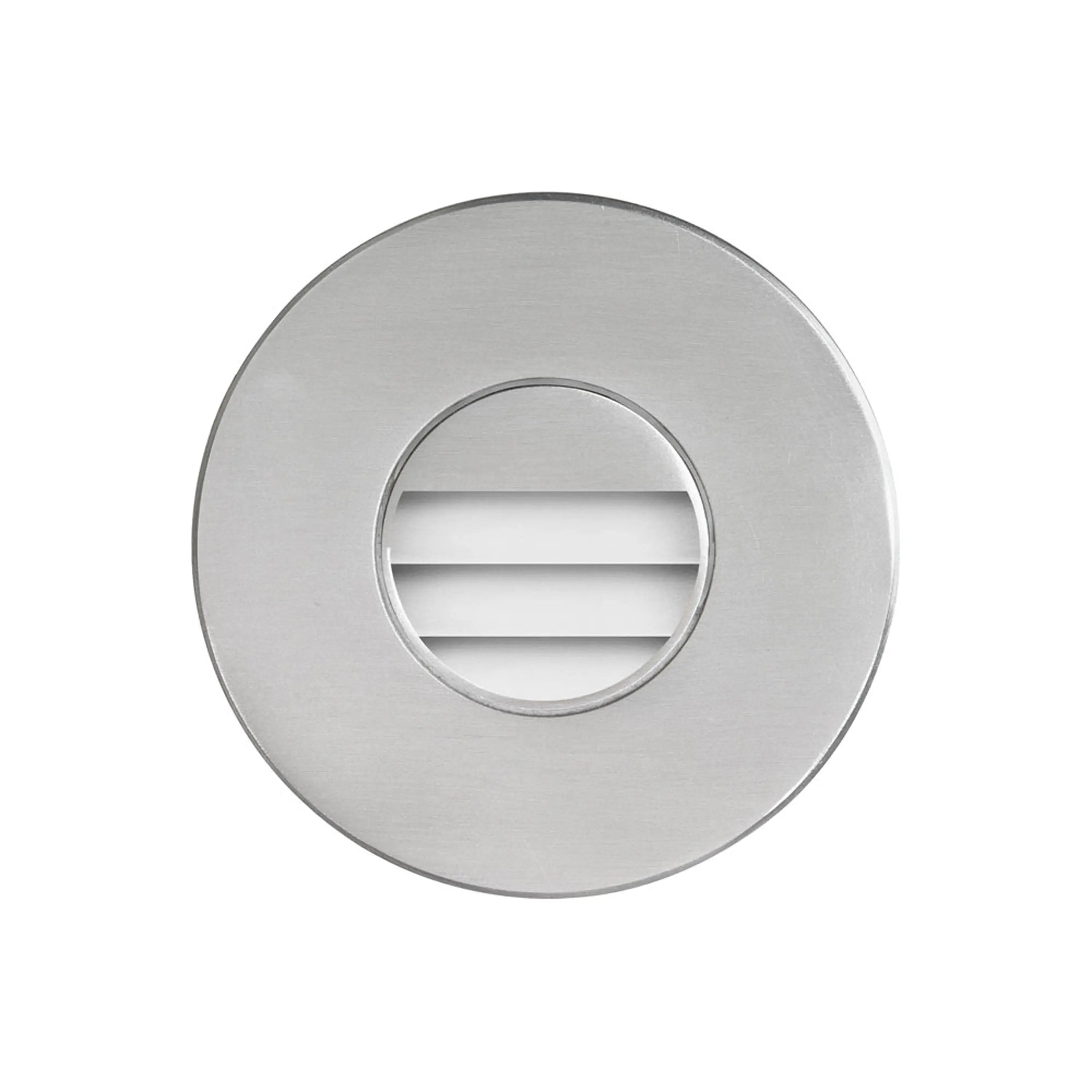 Dainolite 120VAC input, Ø88xH82mm, 2700K, 3.3W IP65, Brushed Aluminum Wall ED Light with Louver.