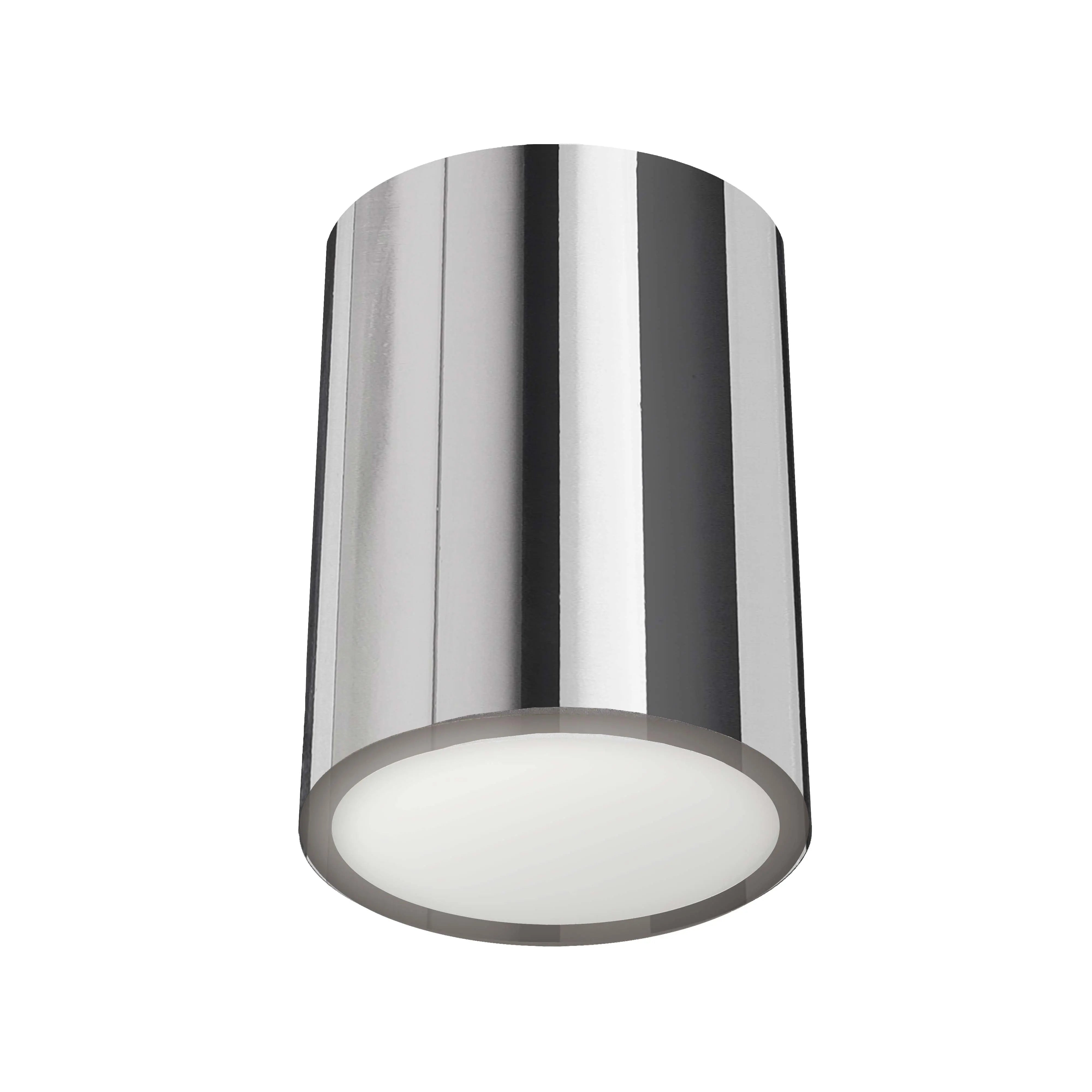 Dainolite 12W Flush Mount Polished Chrome with Frosted Acrylic Diffuser