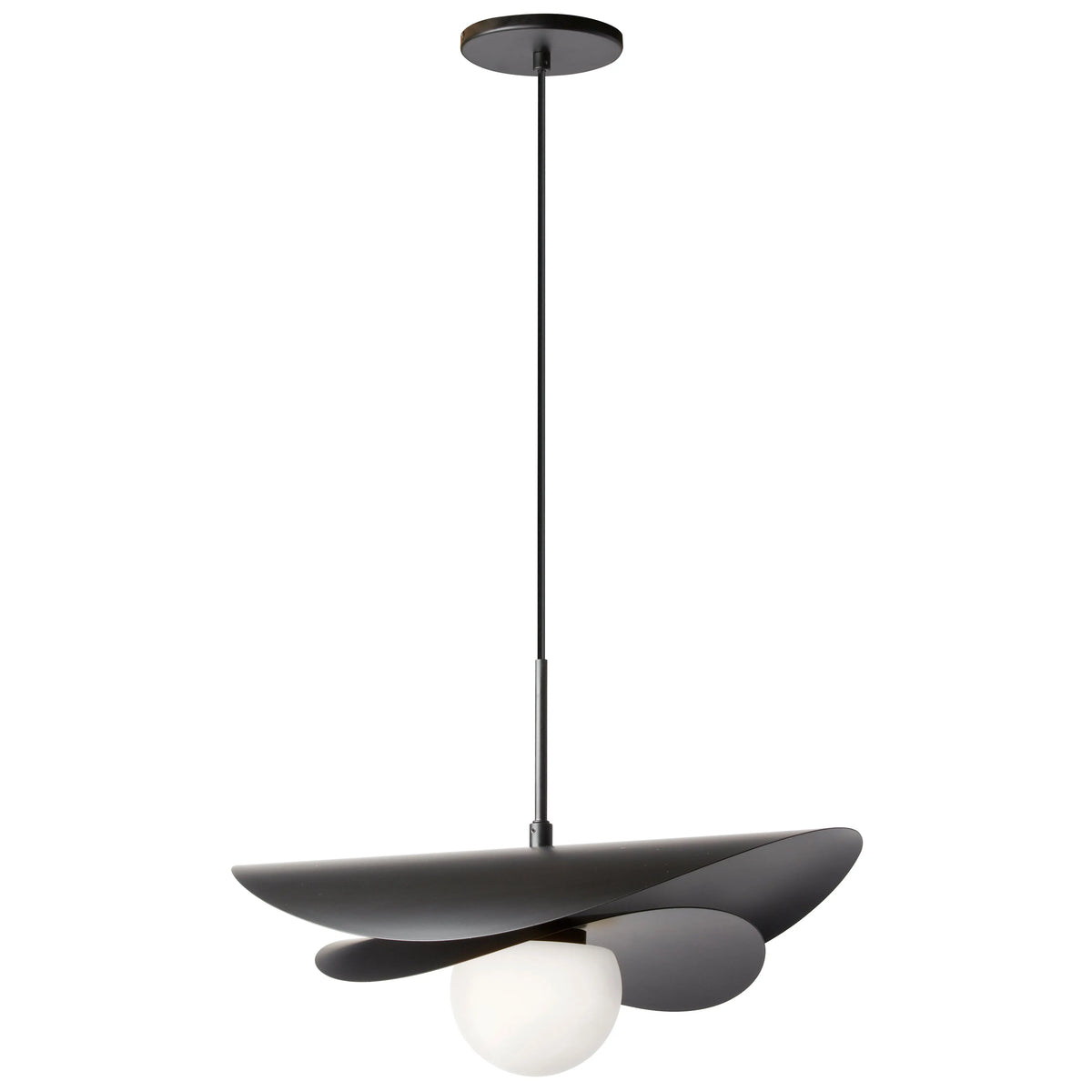 Dainolite 12W LED Paven Pendant Matte Black