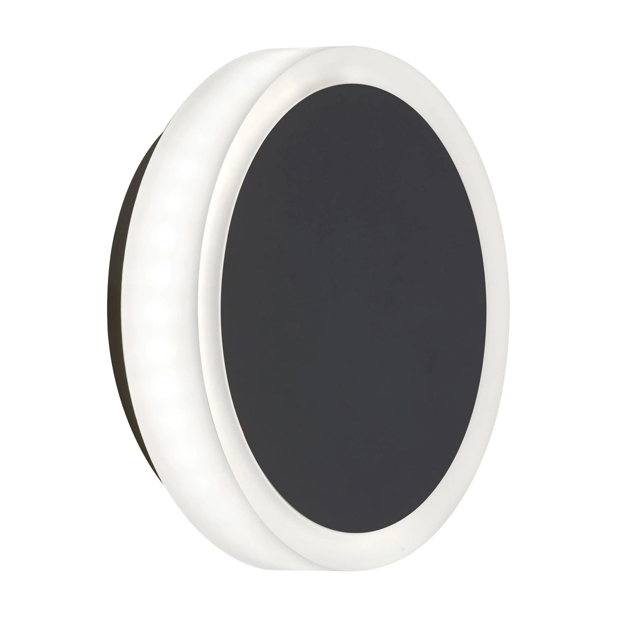 Dainolite 12W Matte Black Wall Sconce w/ Frosted Acrylic Diffuser