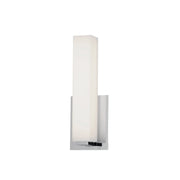 Dainolite 12W Polished Chrome Vanity Light w/ White Glass