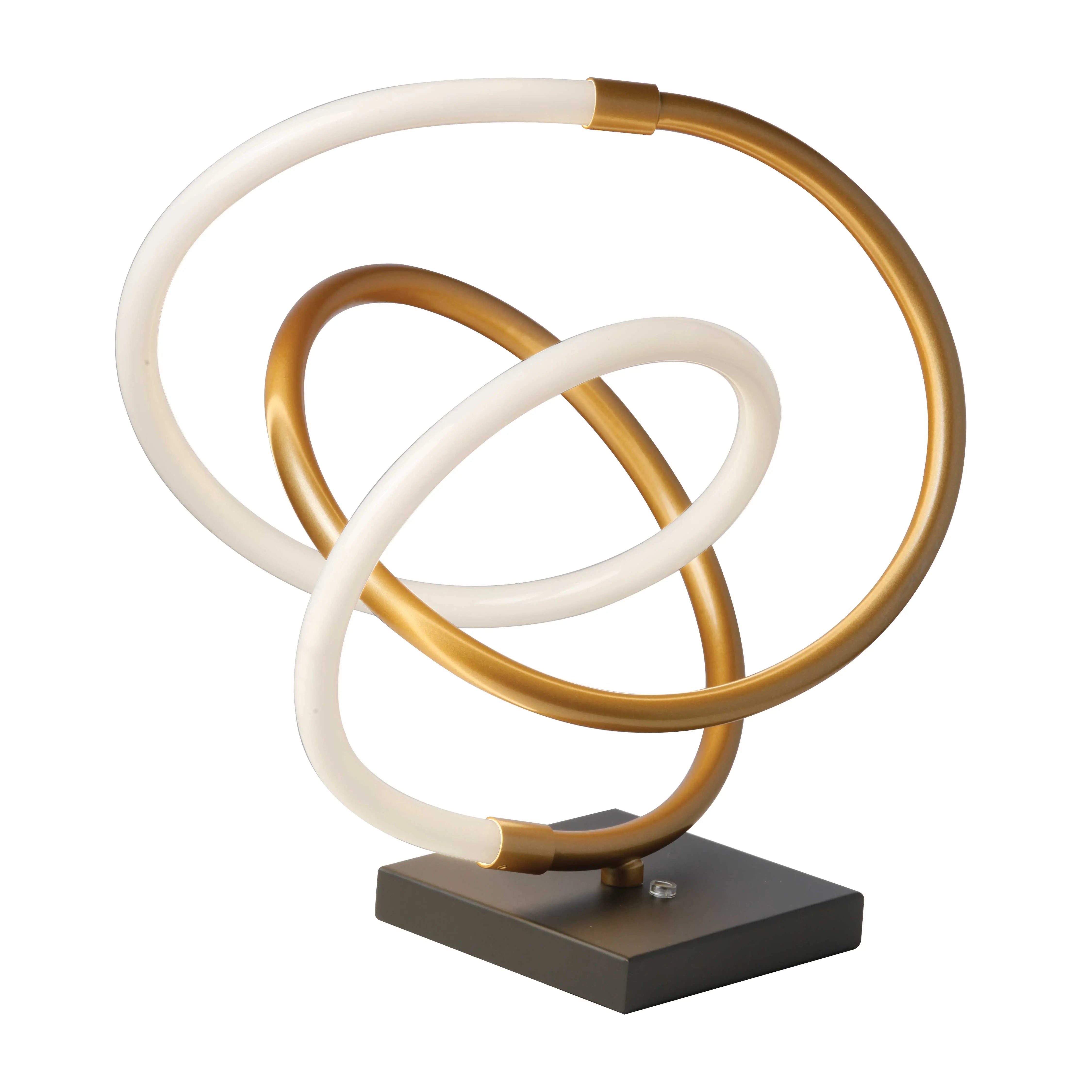 Dainolite 12W Table Lamp Gold & Matte Black