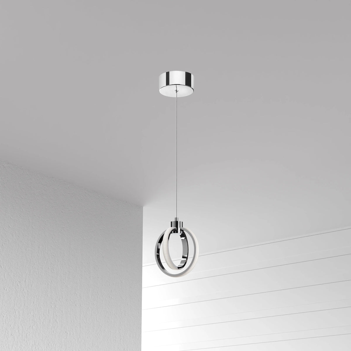 Dainolite 14W LED Pendant Polished Chrome Finish