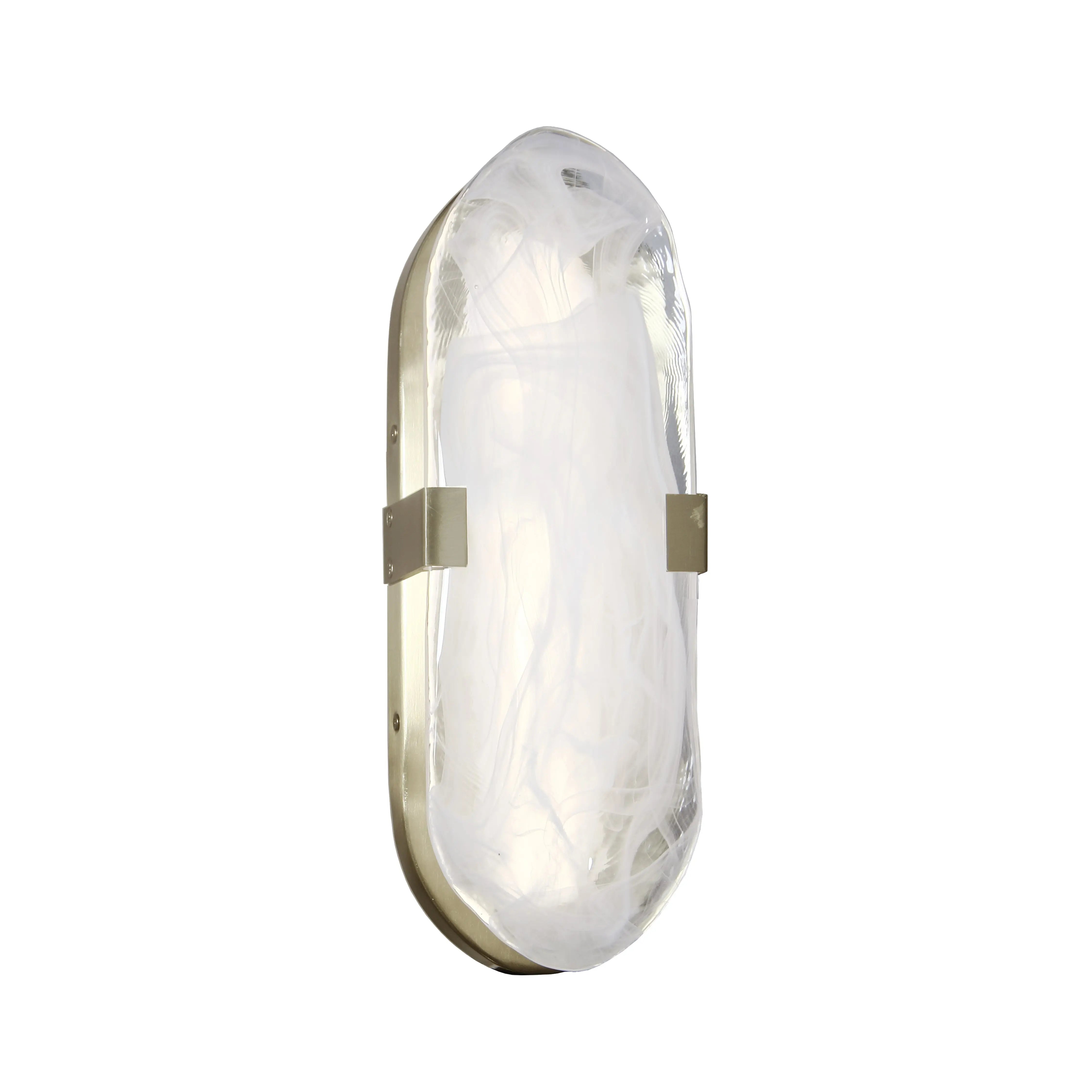 Dainolite 15W Aged Brass Wall Sconce with Alabaster Glass