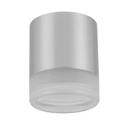 Dainolite 15W Flush Mount in Polished Chrome w/ Clear & Frosted Acrylic Diffuser