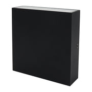 Dainolite 15W LED Outdoor Wall Sconce, Matte Black with Frosted Acrylic Diffuser