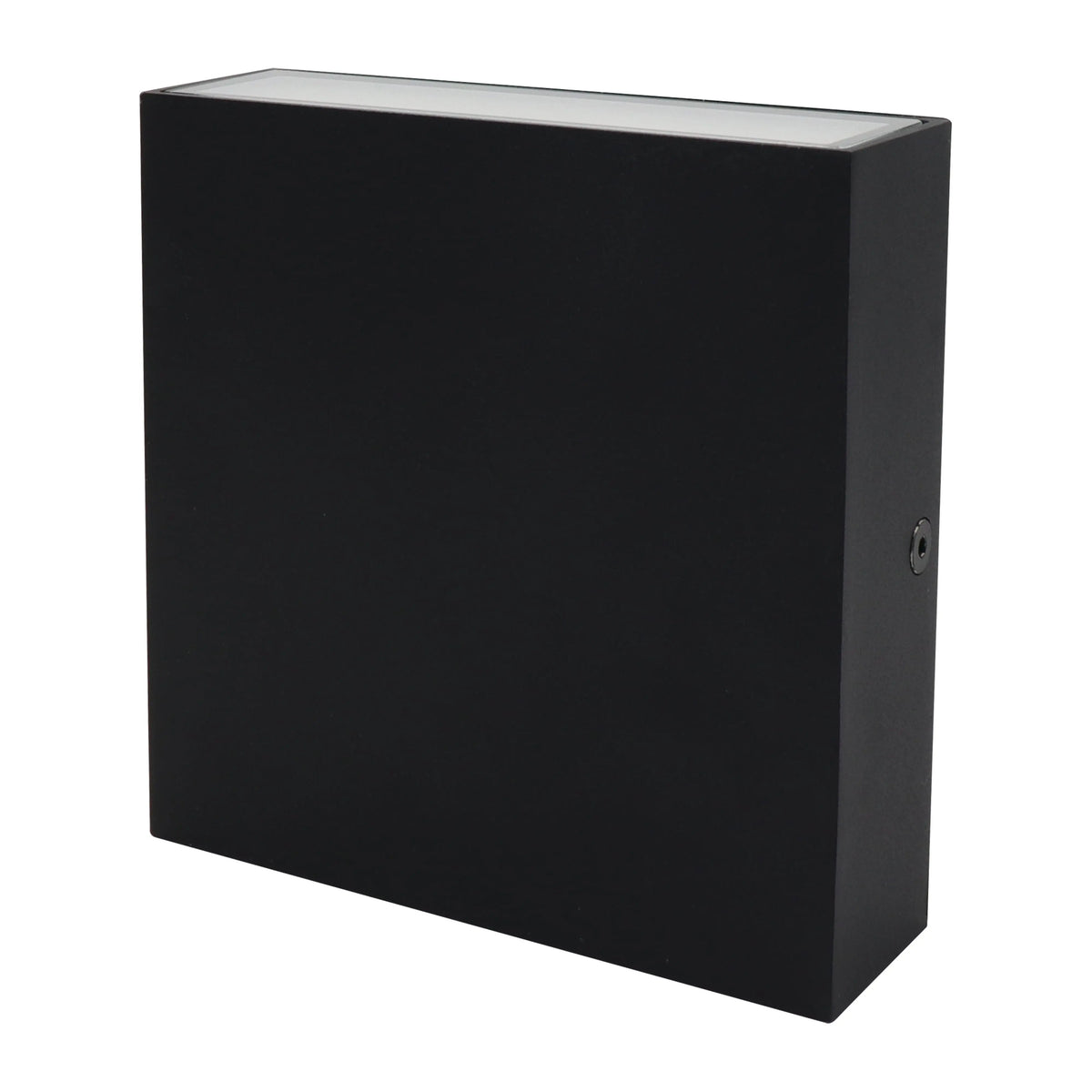 Dainolite 15W LED Outdoor Wall Sconce, Matte Black with Frosted Acrylic Diffuser