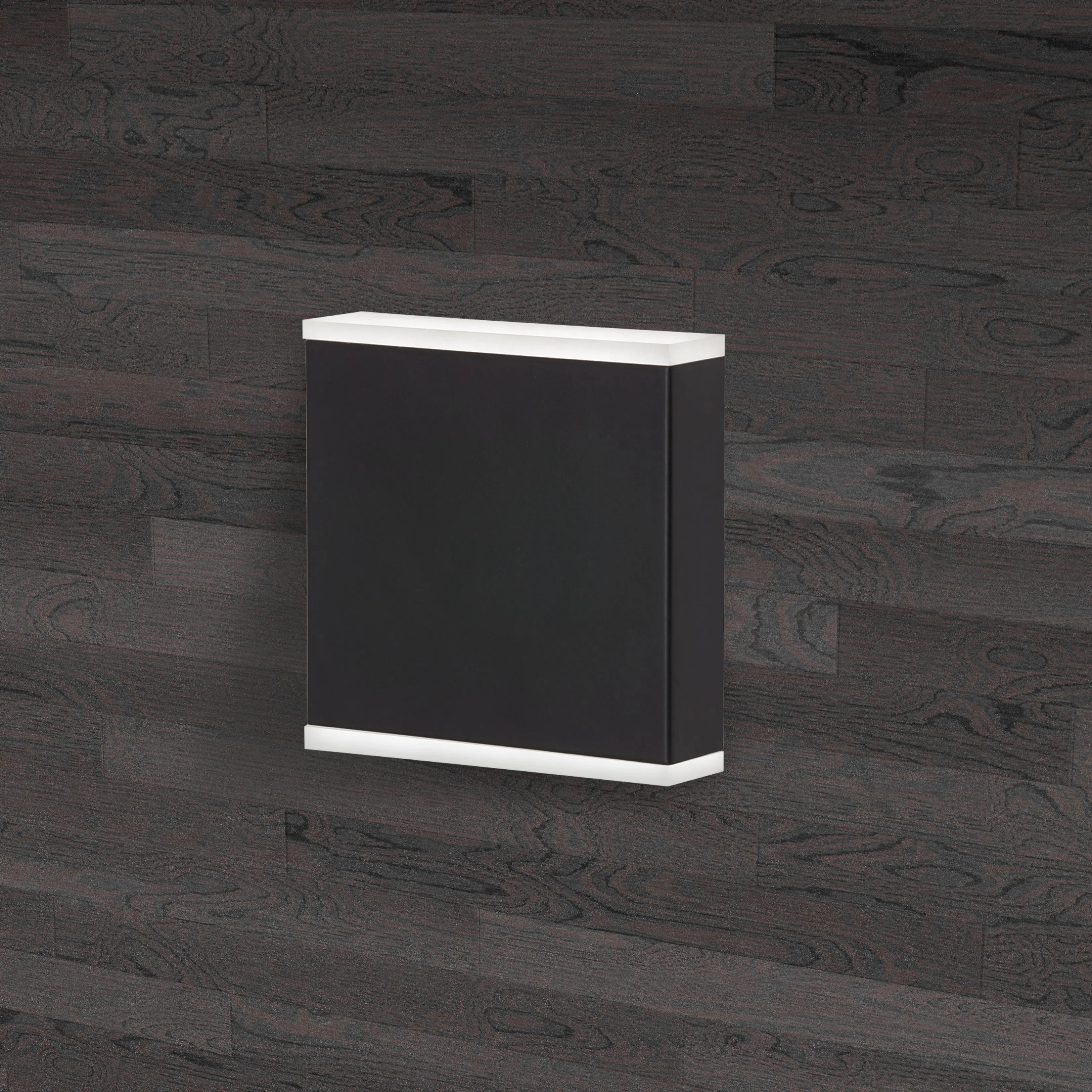 Dainolite 15W LED Wall Sconce, Matte Black with Frosted Acrylic Diffuser
