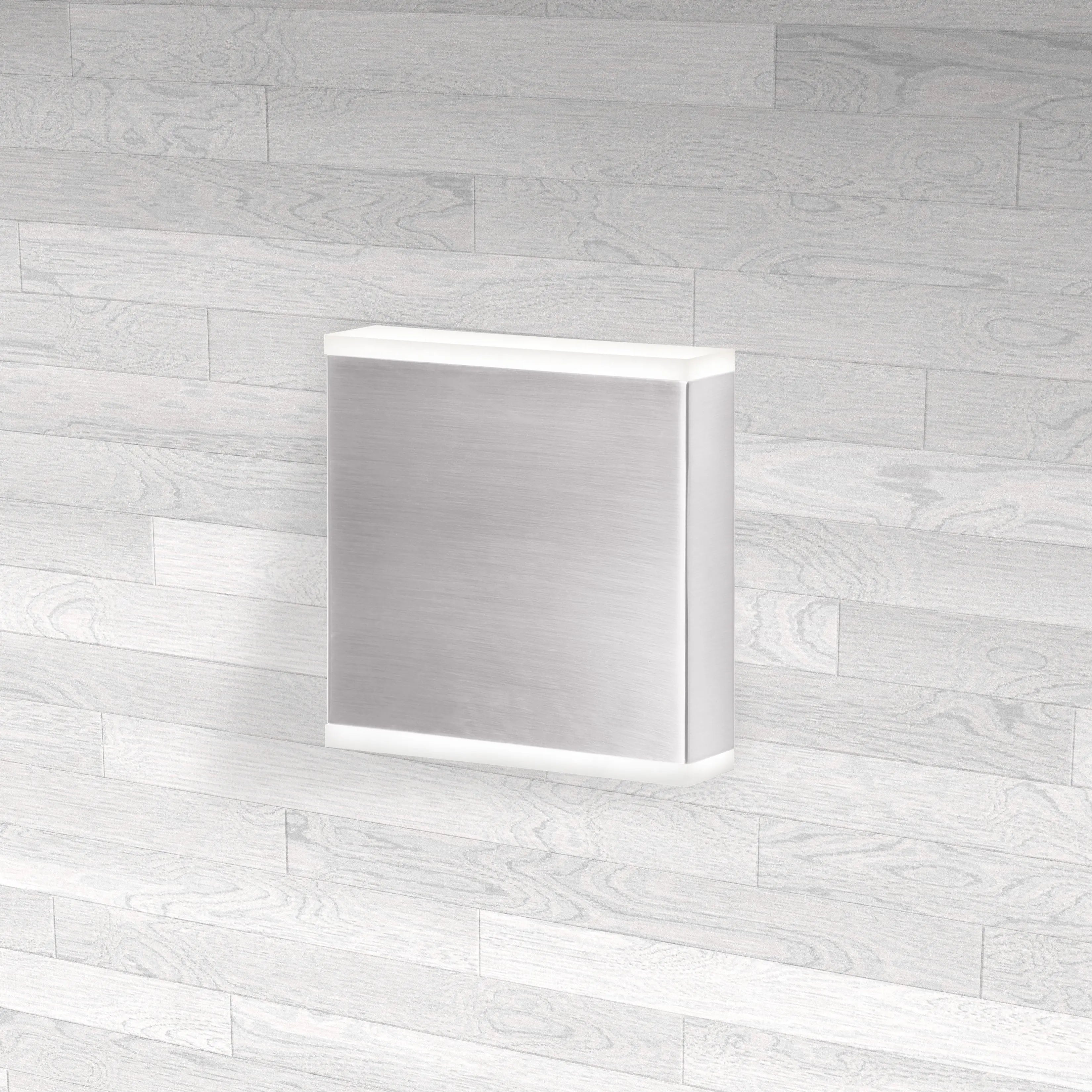 Dainolite 15W LED Wall Sconce, Satin Chrome with Frosted Acrylic Diffuser