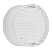 Dainolite 15W Outdoor Wall Sconce, Matte White w/ Clear & Frosted Glass