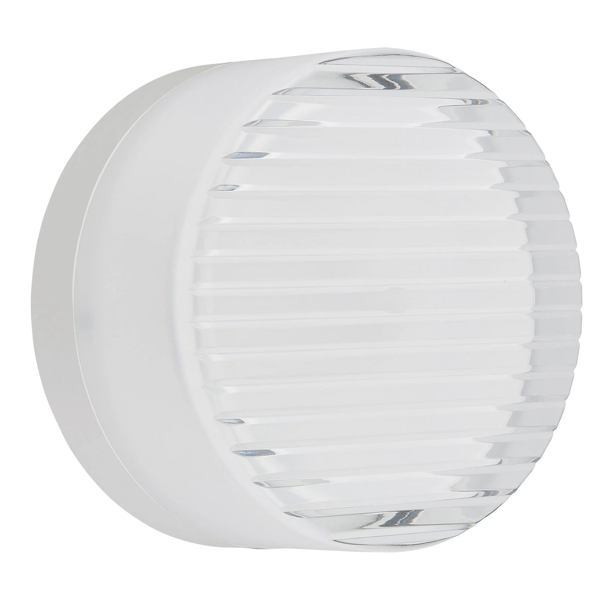 Dainolite 15W Outdoor Wall Sconce, Matte White w/ Clear & Frosted Glass