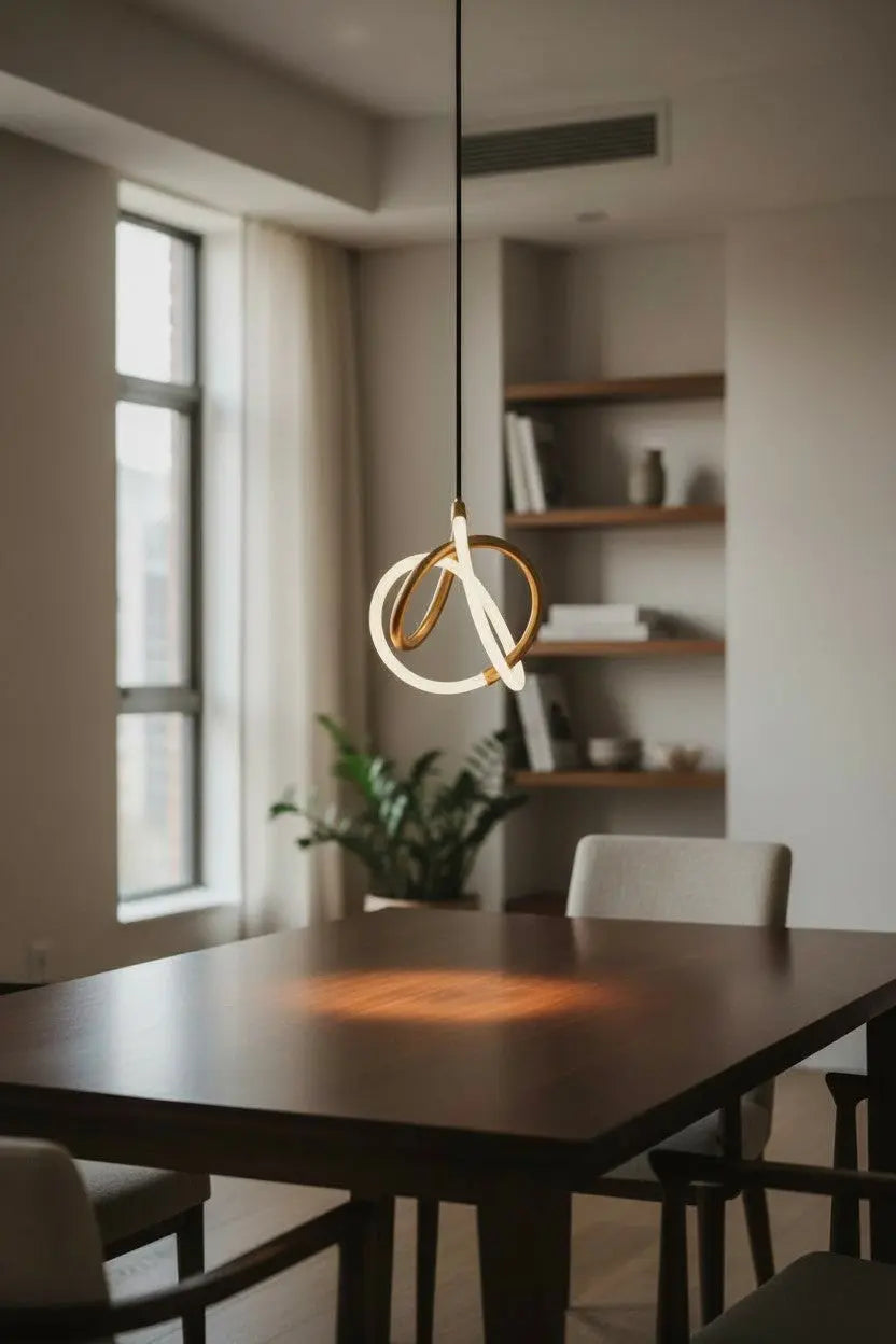 Dainolite 15W Pendant Gold & Matte Black