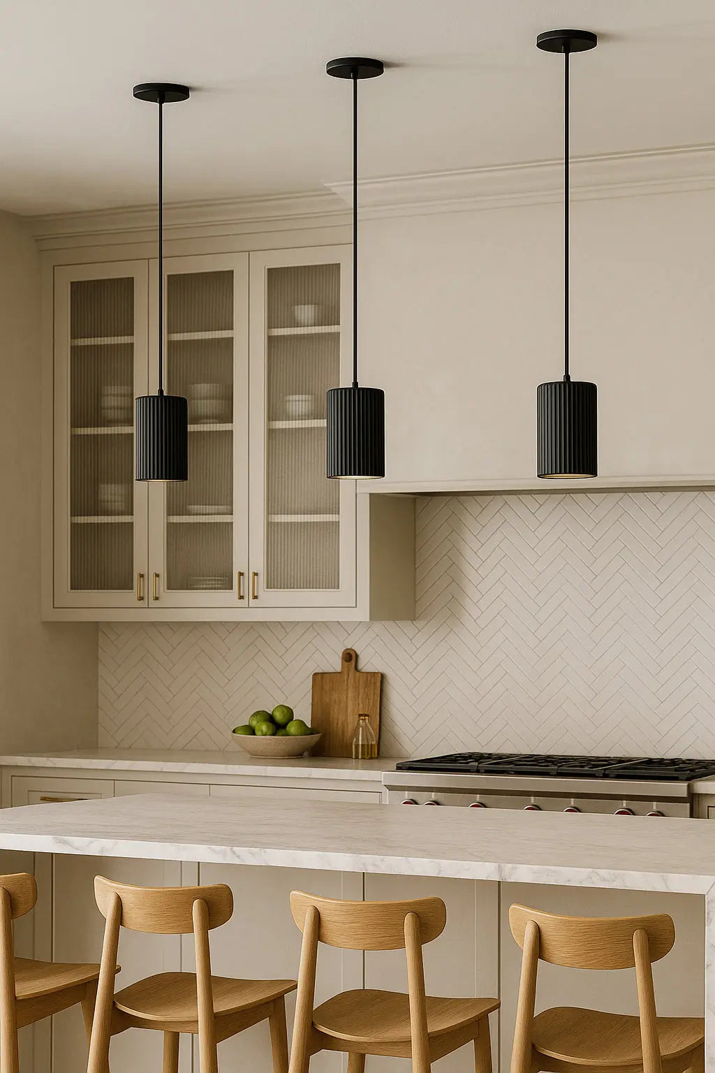Dainolite 15W Pendant, Matte Black 3 Colour Change Temperature