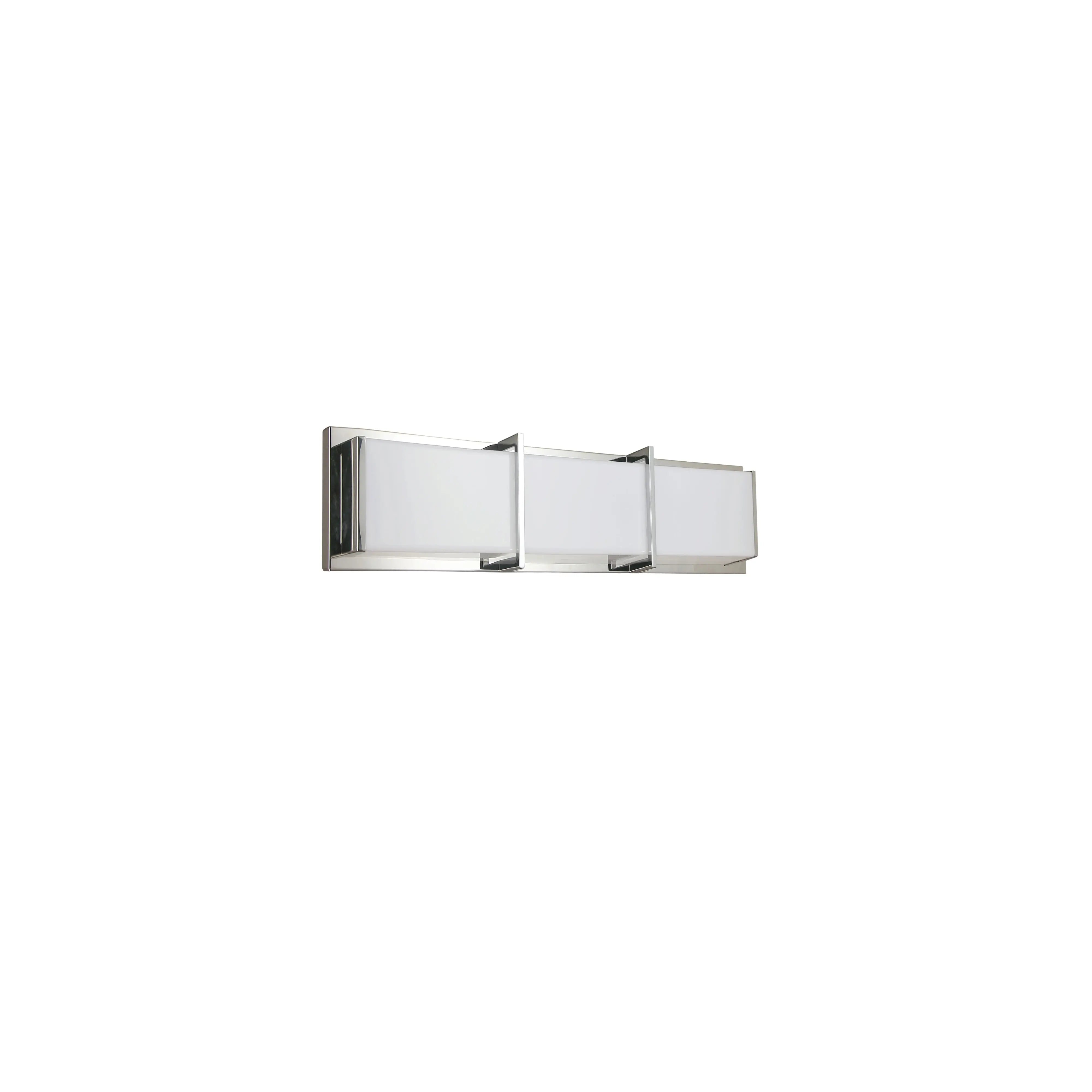 Dainolite 15W Polished Chrome Vanity Light w/ White Acrylic Diffuser