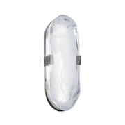 Dainolite 15W Polished Chrome Wall Sconce with Alabaster Glass