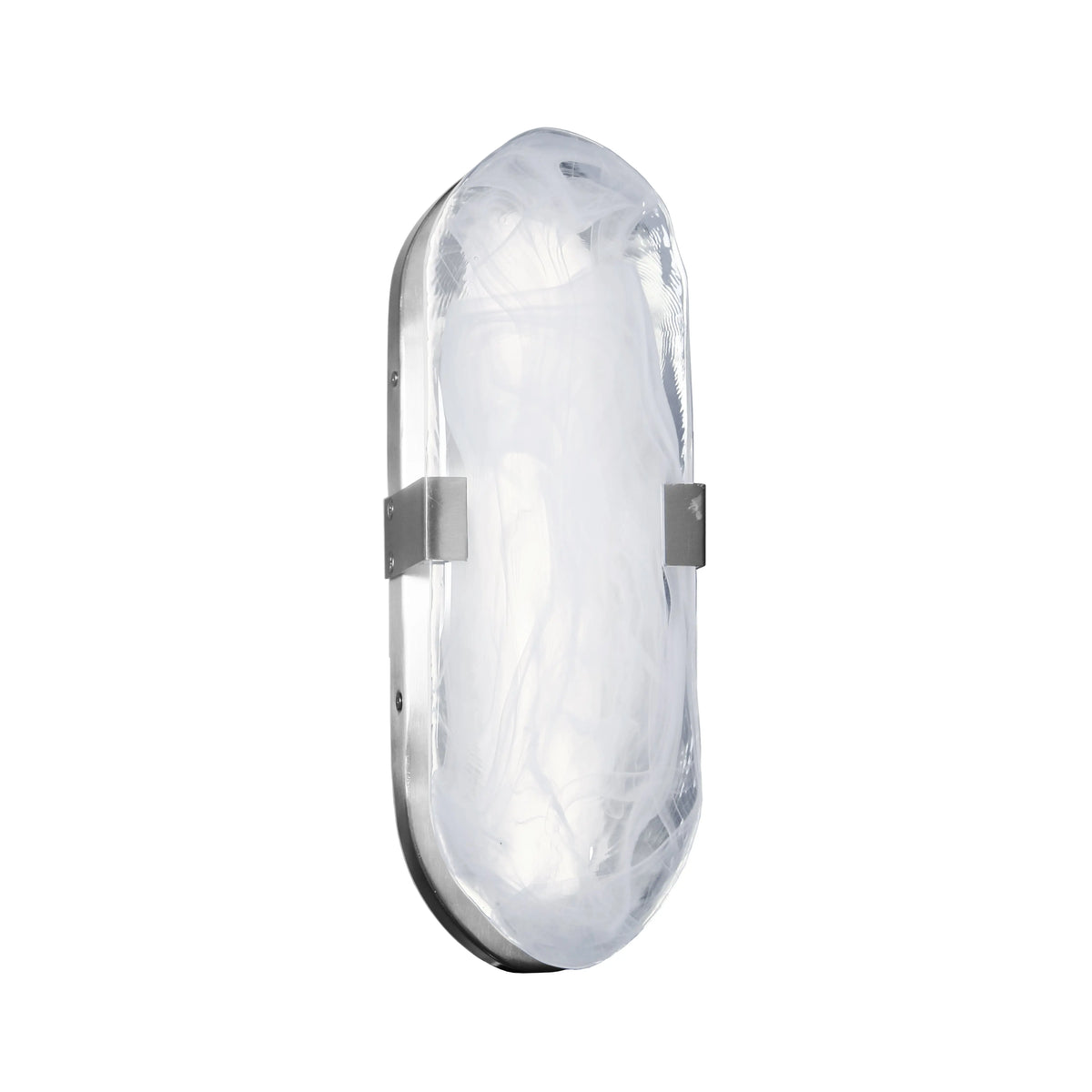 Dainolite 15W Polished Chrome Wall Sconce with Alabaster Glass