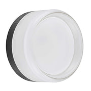 Dainolite 15W Wall Sconce Matte Black with Clear & Frosted Acrylic Diffuser
